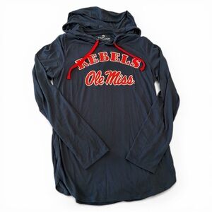 Colosseum Ole Miss Rebels Hoodie Women’s Size Medium Navy NWT Hotty Toddy